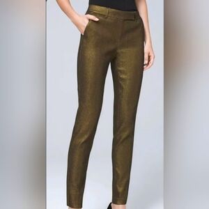 White House Black Market Gold Glitter Pants!